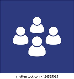 People  icon,  isolated. Flat  design.