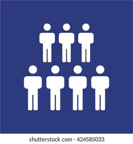 People  icon,  isolated. Flat  design.