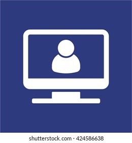 People icon,  isolated. Flat  design.