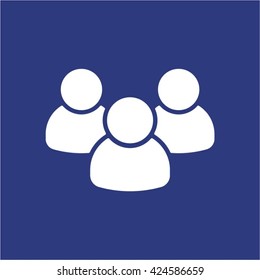 People  icon,  isolated. Flat  design.