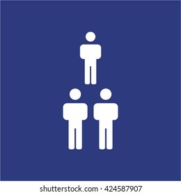 People  icon,  isolated. Flat  design.