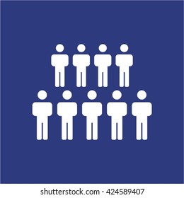 People  icon,  isolated. Flat  design.