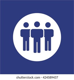 People  icon,  isolated. Flat  design.