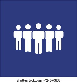 People  icon,  isolated. Flat  design.