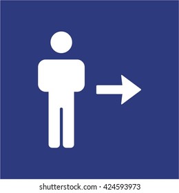 People  icon,  isolated. Flat  design.