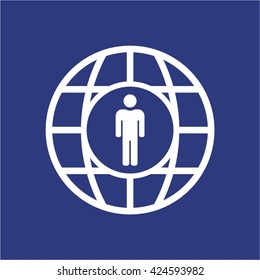 People  icon,  isolated. Flat  design.