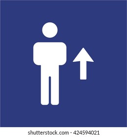 People  icon,  isolated. Flat  design.
