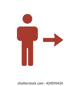 People  icon,  isolated. Flat  design.