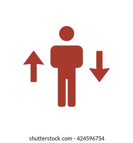 People  icon,  isolated. Flat  design.