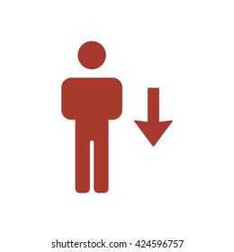 People  icon,  isolated. Flat  design.
