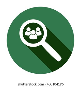 People  icon,  isolated. Flat  design.