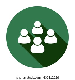 People   icon,  isolated. Flat  design.