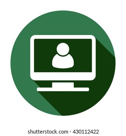 People   icon,  isolated. Flat  design.