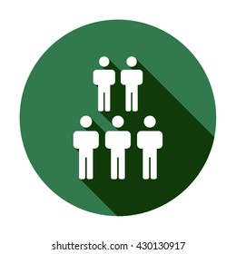 People  icon,  isolated. Flat  design.