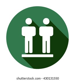 People  icon,  isolated. Flat  design.