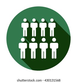 People  icon,  isolated. Flat  design.