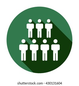 People  icon,  isolated. Flat  design.