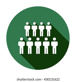 People  icon,  isolated. Flat  design.