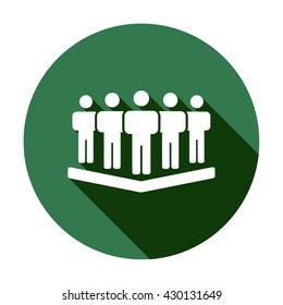 People  icon,  isolated. Flat  design.