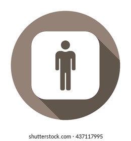 People  icon,  isolated. Flat  design.