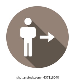 People  icon,  isolated. Flat  design.