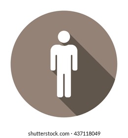 People  icon,  isolated. Flat  design.