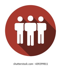 People  icon,  isolated. Flat  design.