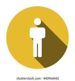 People  icon,  isolated. Flat  design.