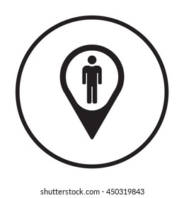 People    icon,  isolated. Flat  design.