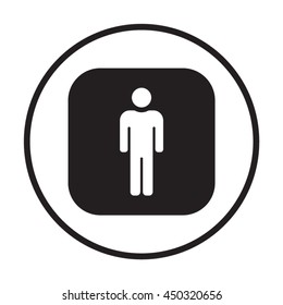 People    icon,  isolated. Flat  design.