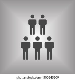 People   icon,  isolated. Flat  design.