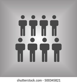 People   icon,  isolated. Flat  design.