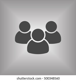 People   icon,  isolated. Flat  design.