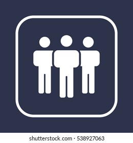 People   icon, isolated. Flat  design. 