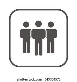 People   icon, isolated. Flat  design. 