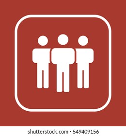 People   icon, isolated. Flat  design. 