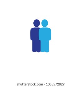 People icon isolated on white background. People icon for web site,app and logo. Creative business concept,vector illustration eps 10