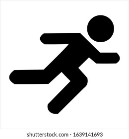 Tripping Man Vector Pictogram Isolated On Stock Vector (Royalty Free ...