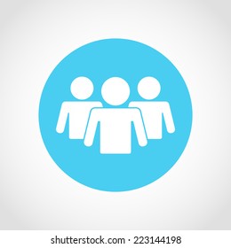 People Icon Isolated on White Background