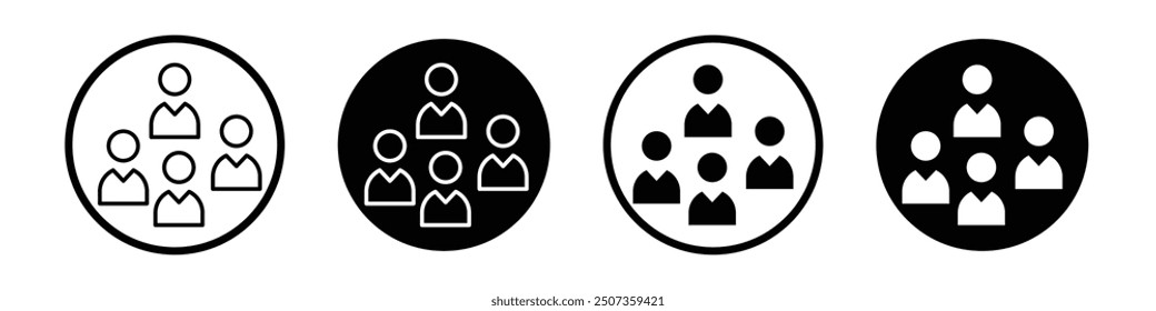 People icon isolated on white background