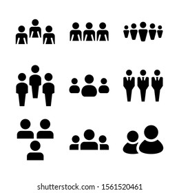 people icon isolated sign symbol vector illustration - Collection of high quality black style vector icons
