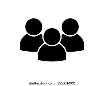 People icon isolated vector element. Social network symbol. People user person. Partnership icon. Corporate people icon. People crowd. EPS 10