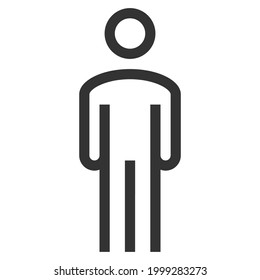 vector de línea de iconos de personas .