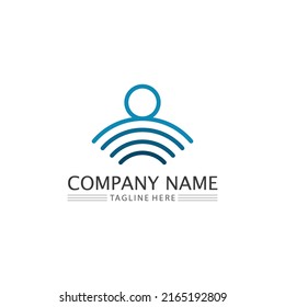 people icon and logo Community, care group network and social icon design template