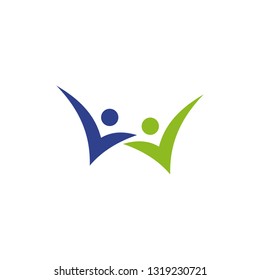 People icon logo design