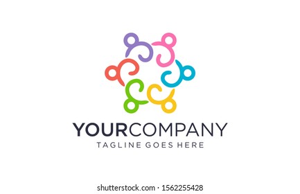 People icon for logo design concept
