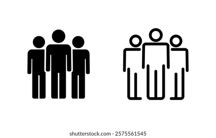 people icon logo design. person sign and symbol. User Icon vector