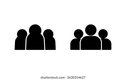 people icon logo design. person sign and symbol. User Icon vector