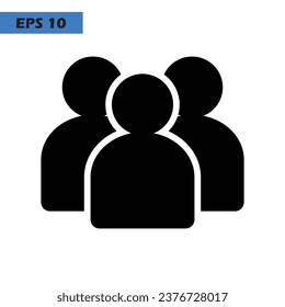 people icon logo design vector template illustration