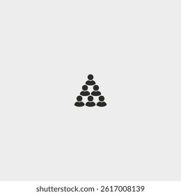 People icon logo flat vector design